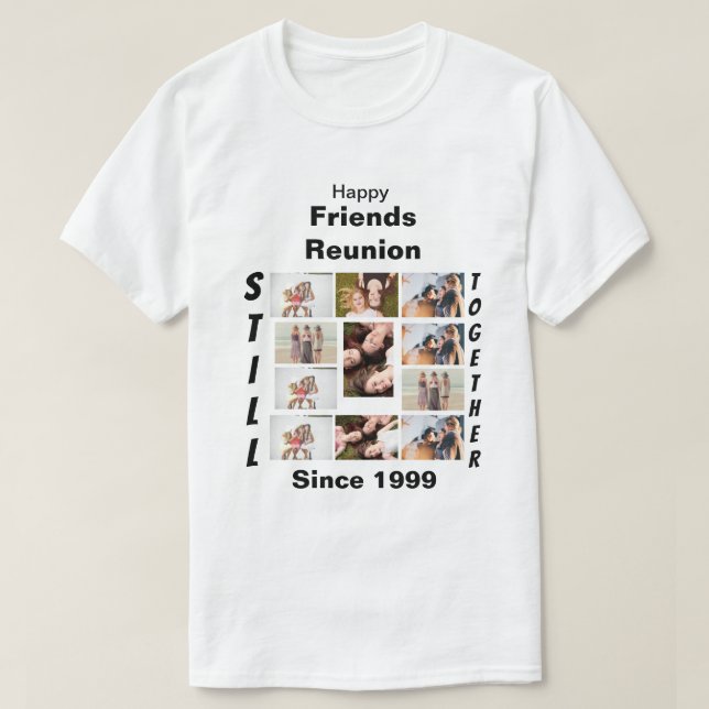 Camiseta de Collage de fotos de personalizado Amig (Diseño del anverso)