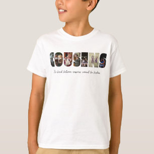 Camiseta de Collage de fotos de primos