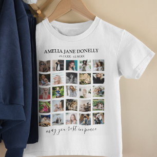 Camiseta de collage de fotos moderno para niños en