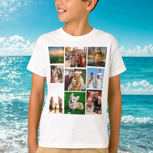 Camiseta de collage de fotos personalizadas, 9 fot (Subido por el creador)