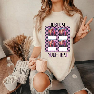 Camiseta de collage de fotos personalizadas Y2K   