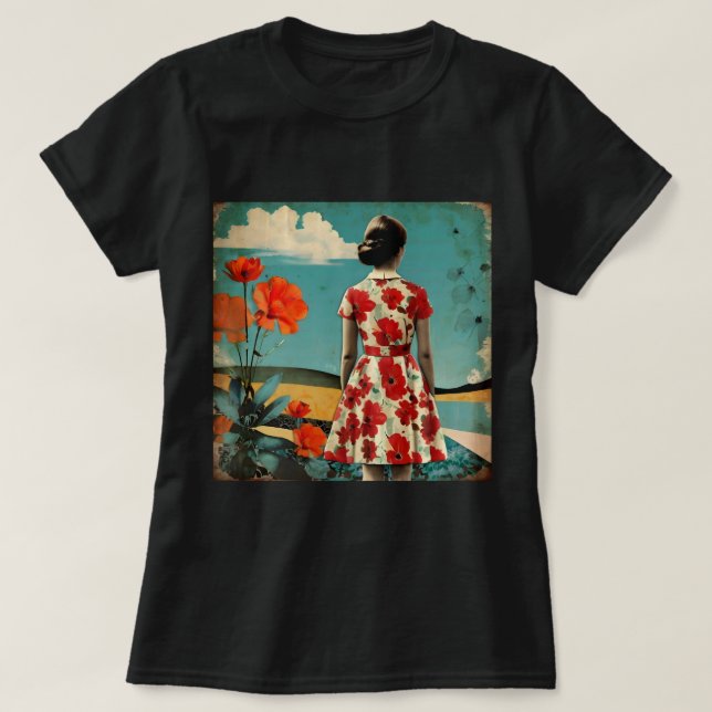 Camiseta de Collage vintage (Diseño del anverso)