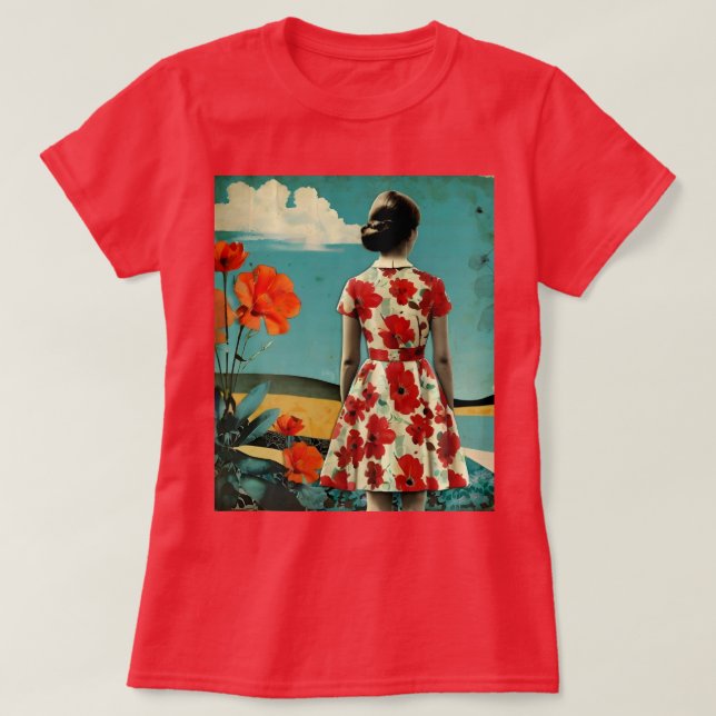 Camiseta de Collage vintage (Diseño del anverso)