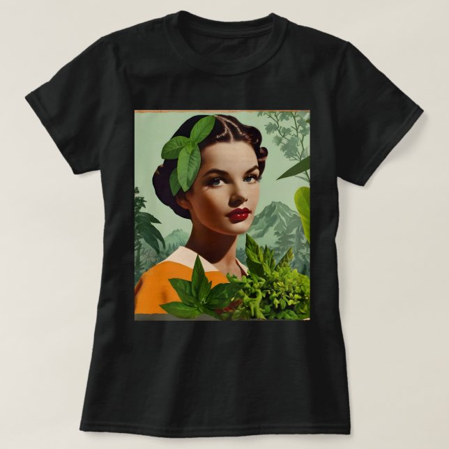 Camiseta de Collage vintage (Diseño del anverso)