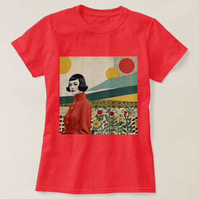 Camiseta de Collage vintage (Diseño del anverso)