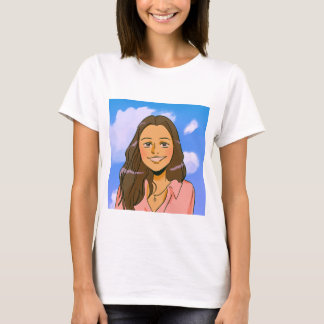 Camiseta de color blanco mujeres de diseño clásico