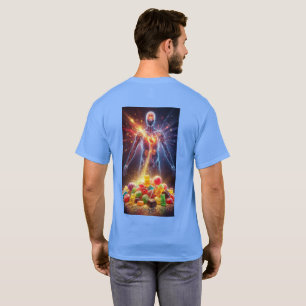 camiseta de color claro de manga larga y cuerpo hu