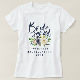 Camiseta de color de agua floral de brida
