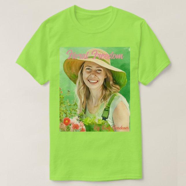 Camiseta de color de agua para mujer (Diseño del anverso)