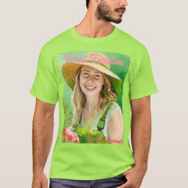 Camiseta de color de agua para mujer