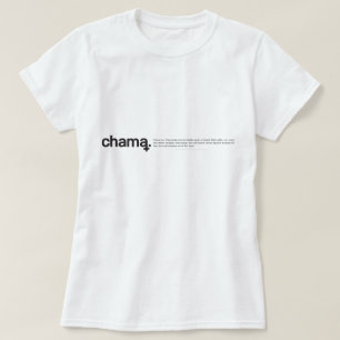Camiseta de color negro y blanco Chama