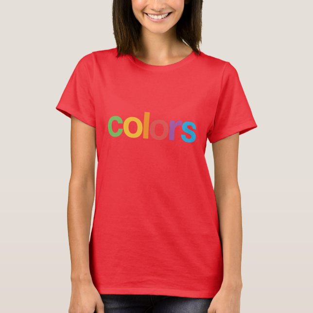 Camiseta de colores (Anverso)