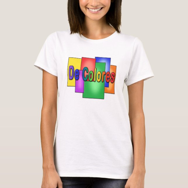 Camiseta De Colores en vitral (Anverso)