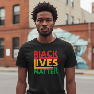 Camiseta de colores panafricanos Black Lives Matte