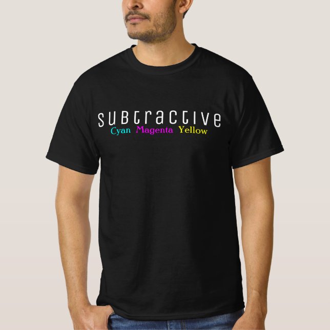 Camiseta de colores sustractivos (Anverso)