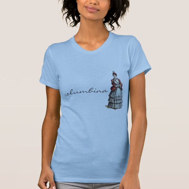 Camiseta de Columbina del dell'Arte de Commedia (Anverso)