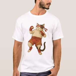 Camiseta de combate de gatos muay tailandés - Grac