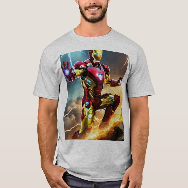 Camiseta de combate Diseño de calidad de algodón i (Anverso)