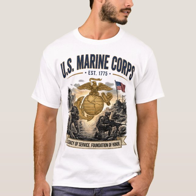 Camiseta de combate para hombres de la Legado de S (Anverso)