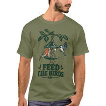 Camiseta de Comedero de Pájaros de Jardín