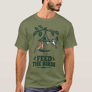 Camiseta de Comedero de Pájaros de Jardín