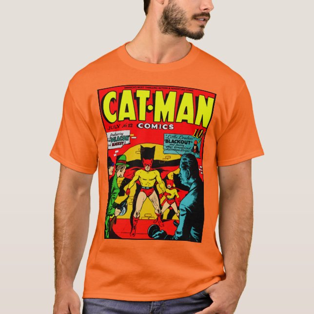 Camiseta De Cómic Cat-Man (Anverso)