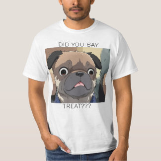 camiseta de cómic de pug