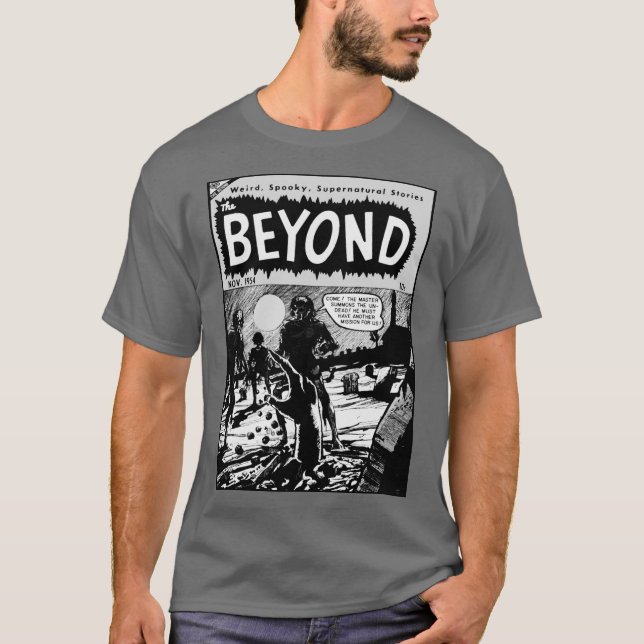 Camiseta de cómic de terror 'The BEYOND' (Anverso)