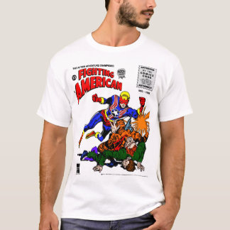 Camiseta de cómic del luchador americano