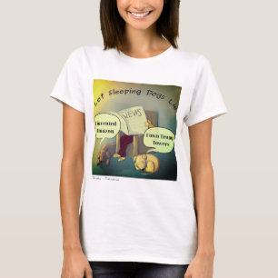 Camiseta de cómic para mujeres Deja que los perros