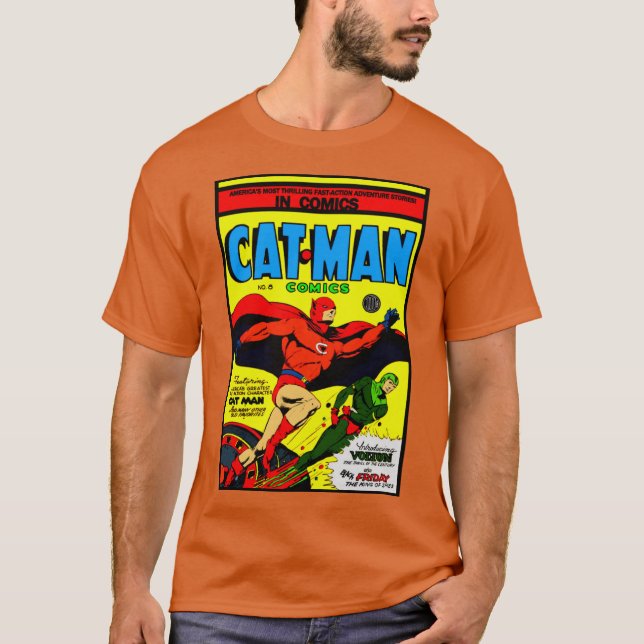 Camiseta De Cómics Cat-Man (Anverso)