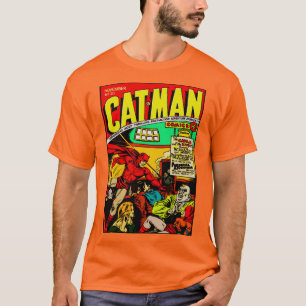 Camiseta de cómics CAT-MAN de los años 40