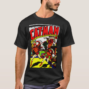 Camiseta de cómics CAT-MAN de los años 40