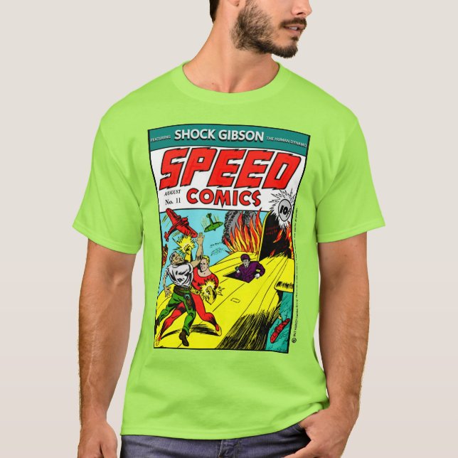 Camiseta de cómics SPEED de los años 40  (Anverso)