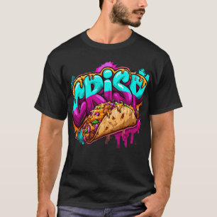 Camiseta de comida callejera con arte gráfico de t