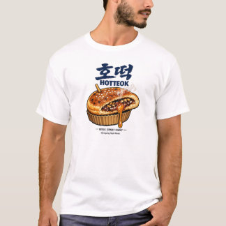 Camiseta de comida callejera coreana Hotteok