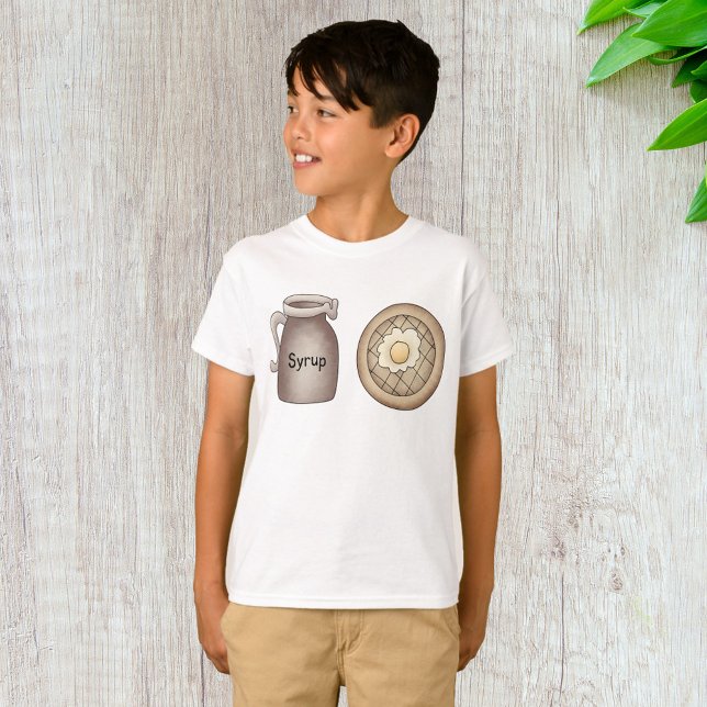 Camiseta De Comida De Gafas Y Jarabe De Arce (Subido por el creador)