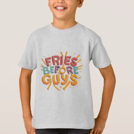 Camiseta de comida divertida - Fries delante de lo
