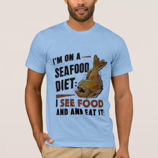 Camiseta de comida marina