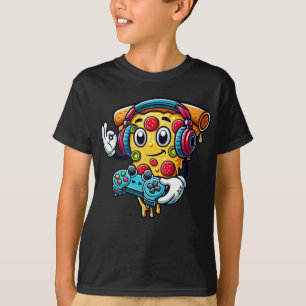 Camiseta de comida para juegos de video Gamer Pizz