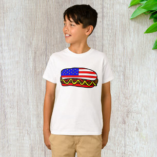 Camiseta de comida para perro caliente estadounide