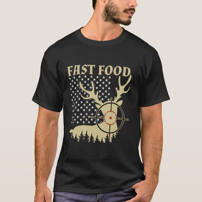 Camiseta de comida rápida / Camisa de animal de ci (Anverso)