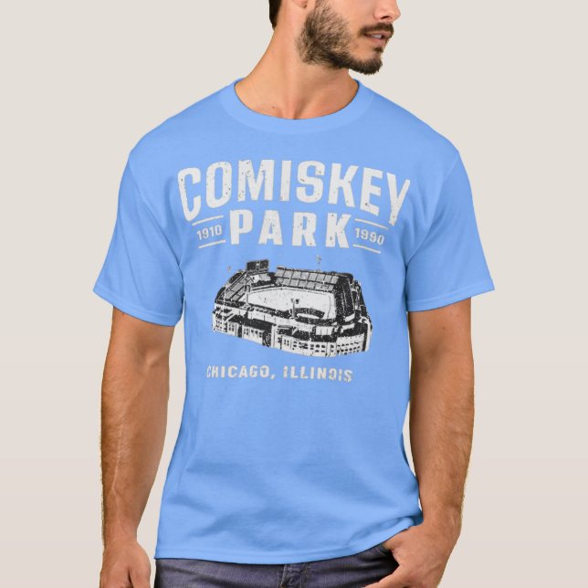 Camiseta de Comiskey Park - Chicago, IL Béisbol Re (Anverso)
