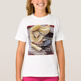 Camiseta de Comparar Manzanas y Naranjas