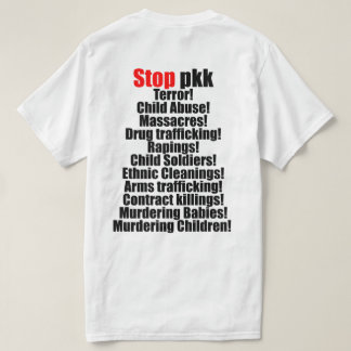 Camiseta De común acuerdo contra terrorismo del pkk