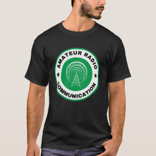 Camiseta de comunicación de radio amateur verde