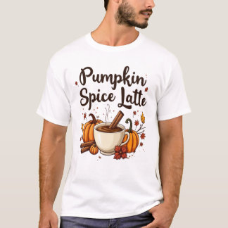 Camiseta de 🎃 con especias de calabaza latte con