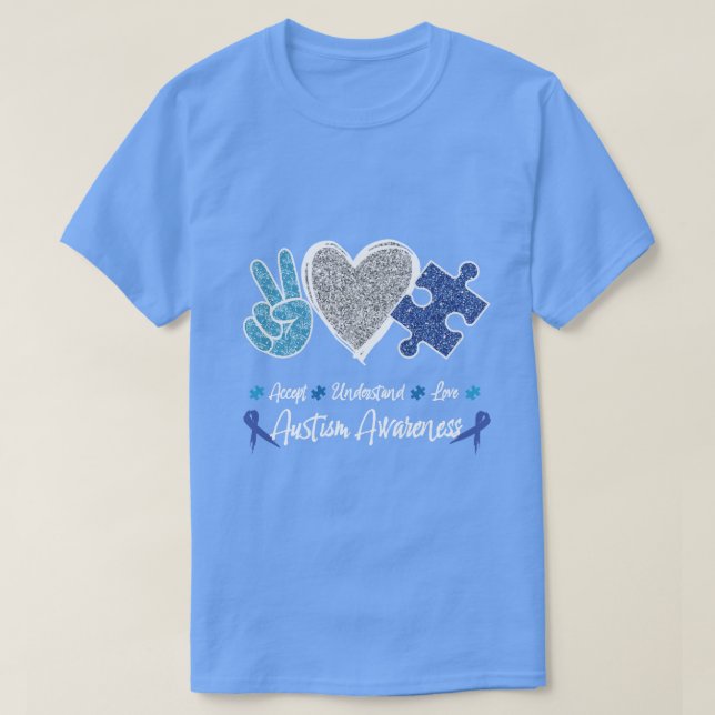 Camiseta de Conciencia del Autismo (Diseño del anverso)