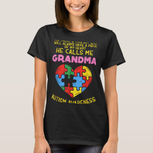 Camiseta de Conciencia del Autismo de la Abuela Pi