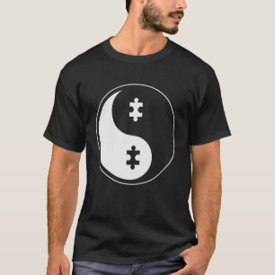 Camiseta de Conciencia del Autismo Yin Yang Puzzle